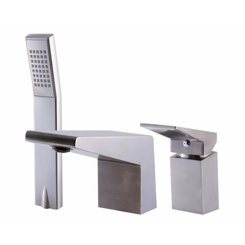 ALFI Deck Mounted 3 Hole Tub Filler & Shower Head  - AB2464