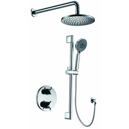 ALFI Round Style 2 Way Thermostatic Shower Set -  AB2545