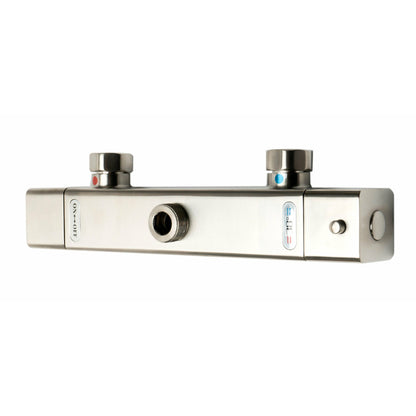 ALFI Square Brushed Nickel Style Thermostatic Exposed Shower Set  - AB2862-BN