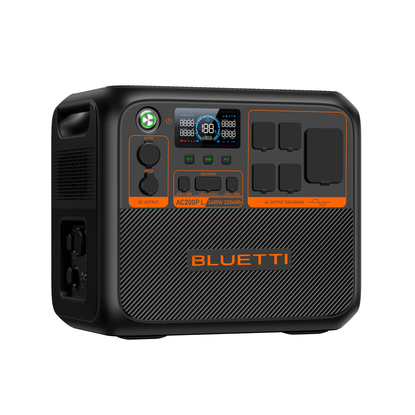 Aurora Generators Premium 200 (AC200PL) Portable Power Station | 2,400W 2,304Wh  - P-AC200PL-US-GY-BL-010