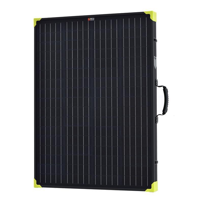 Richell Rich Solar RS-X200B 200 Watt 12 Volt Portable Solar Panel Briefcase With Kickstand New - RS-X200B