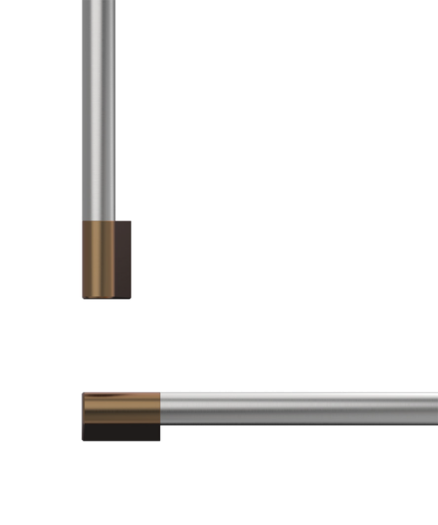 Fisher Paykel Professional Round Flush Handle Kit for Integrated Freezer, 36" Other - AHP3RD3684WDC