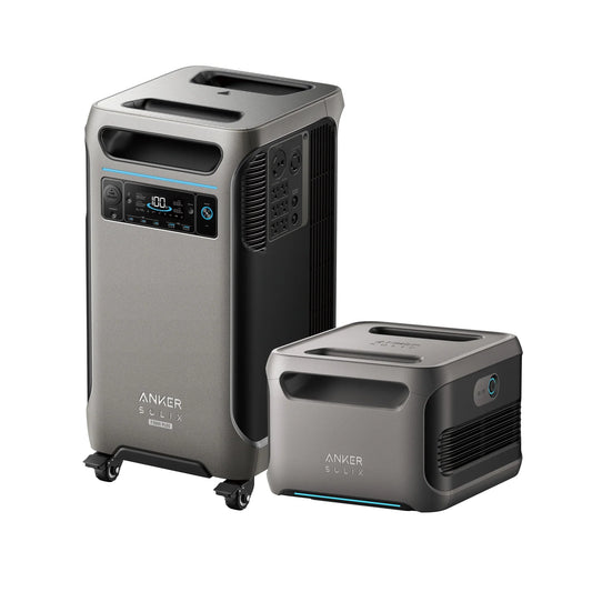 Aurora Generators SOLIX F3800 Plus Portable Power Station with Anker Solix BP3800 Expansion Battery - 7680 Watt Hours - B17901121