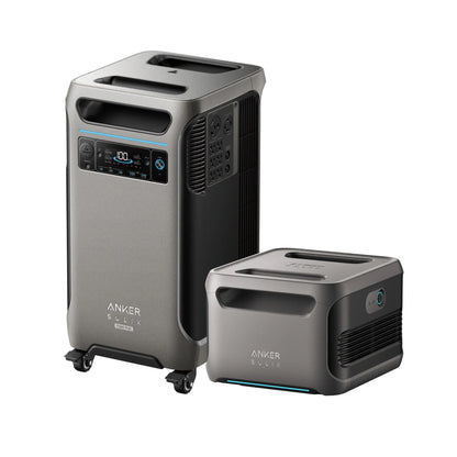 Aurora Generators SOLIX F3800 Plus Portable Power Station with Anker Solix BP3800 Expansion Battery - 7680 Watt Hours - B17901121