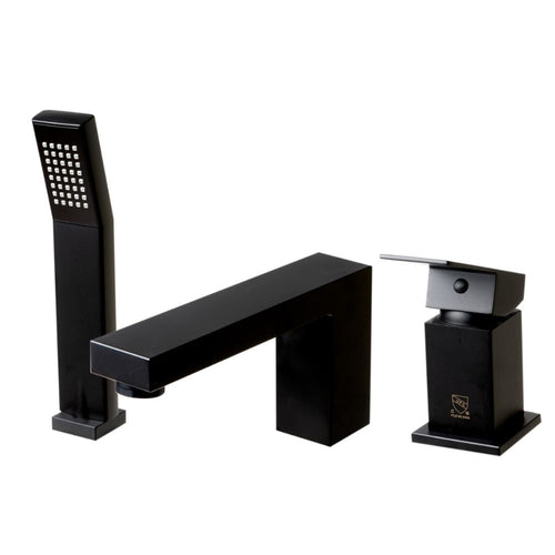 ALFI 3 Hole Deck Mounted Tub Filler with Hand Held Shower  - AB2322