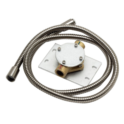 ALFI Single Hole Floor Mounted Tub Filler with Hand Held Shower Head  - AB2475-BN