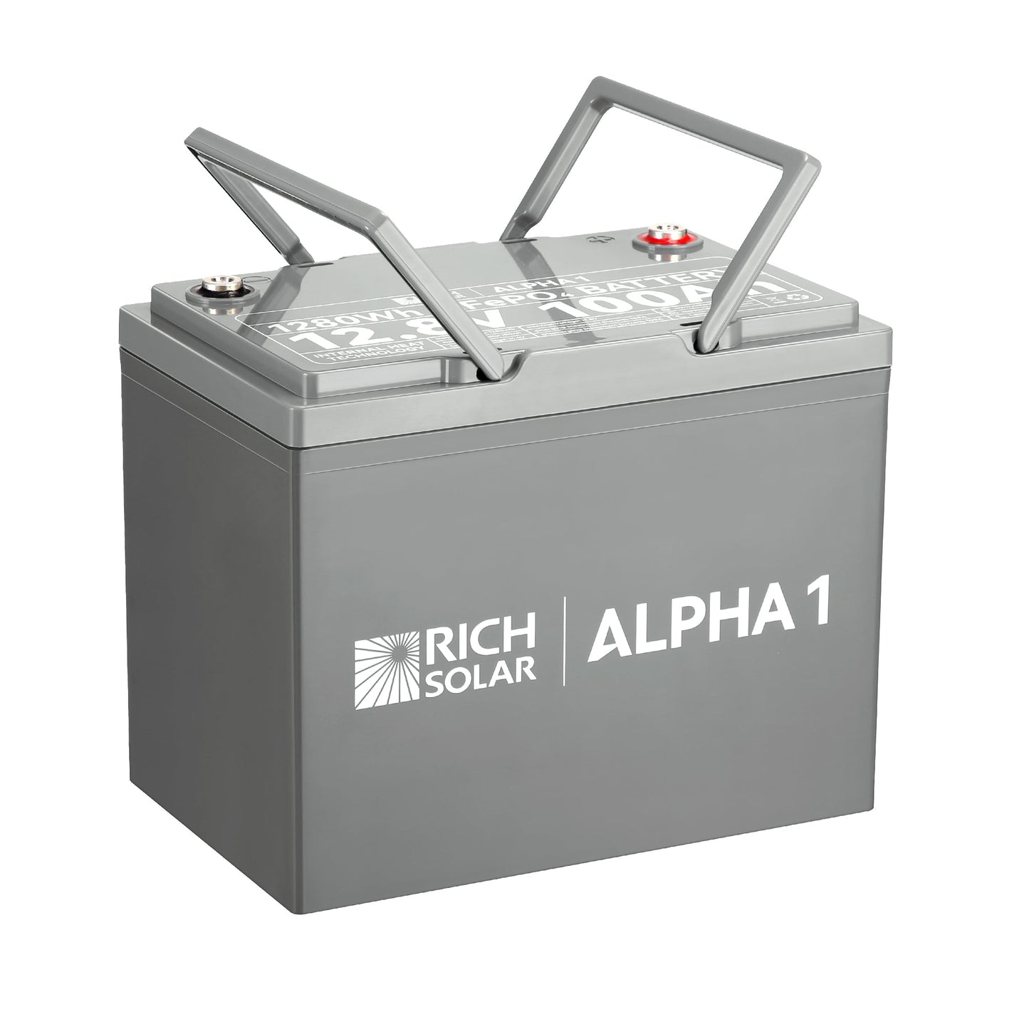 Rich Solar 1 | 12V 100Ah LiFePO4 Battery | Powerful 12V Lithium Battery for RVs, Trailers, Vans, Boats, Off-Grid | 5,000 Lifetime Cycles | Bluetooth and Internal Heat Technology - RS-B121S