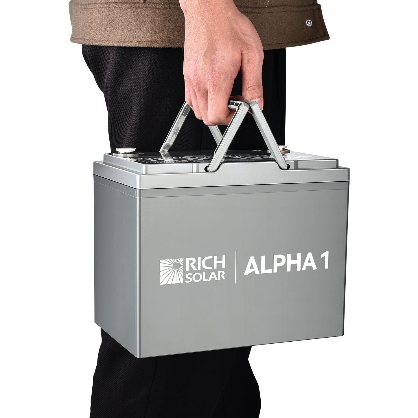 Rich Solar 1 | 12V 100Ah LiFePO4 Battery | Powerful 12V Lithium Battery for RVs, Trailers, Vans, Boats, Off-Grid | 5,000 Lifetime Cycles | Bluetooth and Internal Heat Technology - RS-B121S