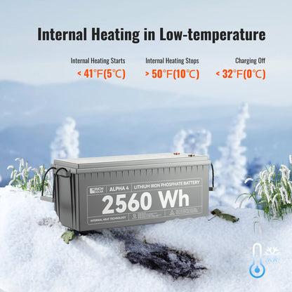 Rich Solar 4 | 24V 100Ah LiFePO4 Battery | Powerful 24V Lithium Battery for RVs, Trailers, Vans, Boats, Off-Grid | 5,000 Lifetime Cycles | Bluetooth and Internal Heat Technology - RS-B241S