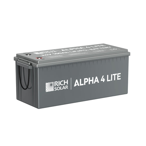 Rich Solar 4 LITE | 24V 100Ah LiFePO4 Battery | Fast-Charging 24V Lithium Battery for RVs, Trailers, Vans, Boats, Off-Grid, Backup | 4,000 Lifetime Cycles | Best Value - RS-B24100