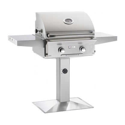 AOG American Outdoor Grill Propane Gas 24-Inch L-Series 2-Burner Grill on Pedestal - 24PPL-00SP