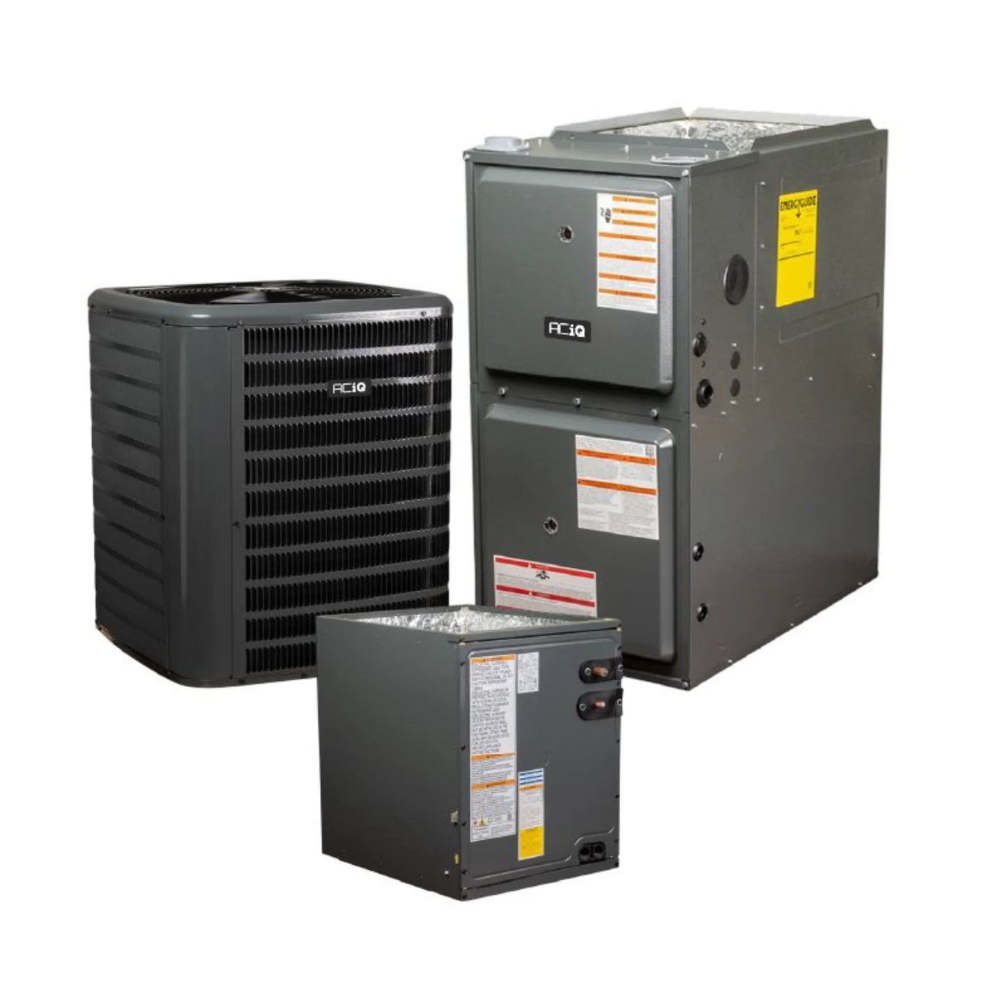 GOODMAN 2.5 Ton 13.4 SEER2 96% AFUE 80,000 BTU Gas Furnace and R32 Air Conditioner System - Upflow - AQ-GR9S960803BN