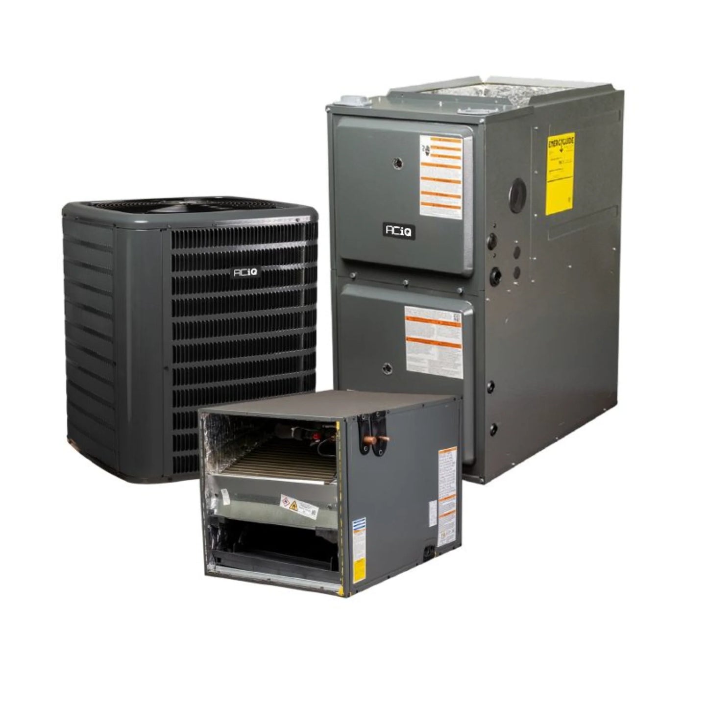 GOODMAN 2 Ton 13.4 SEER2 96% AFUE 60,000 BTU Gas Furnace and R32 Air Conditioner System - Horizontal - AQ-GR9S960603BN
