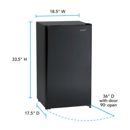 Avanti  3.2 cu. ft. Compact Black - AR321BB