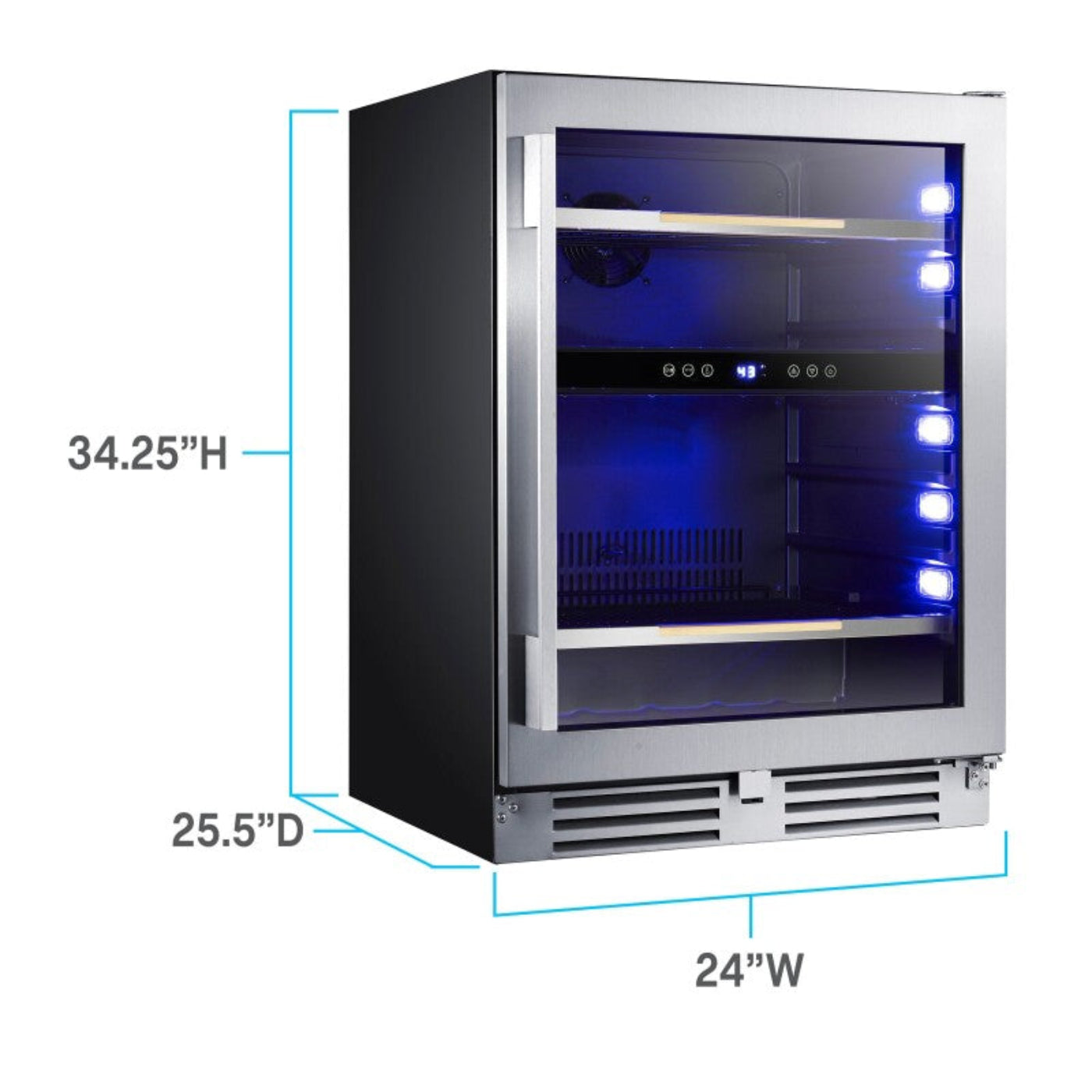 Avanti ELITE Series Beverage Center, 125 Can Capacity Black - ARFSE55R3S