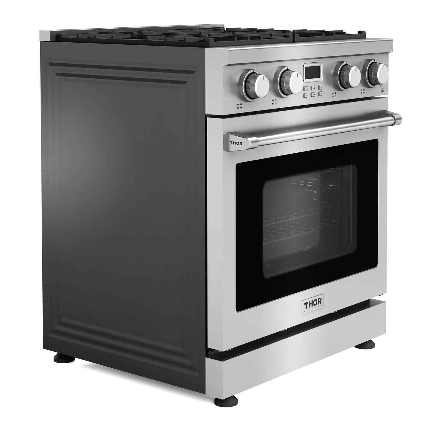 Thor Kitchen 30-Inch Propane Gas Range with 4.8 Cu. Ft. Convection Oven in Stainless Steel  - ARG30LP