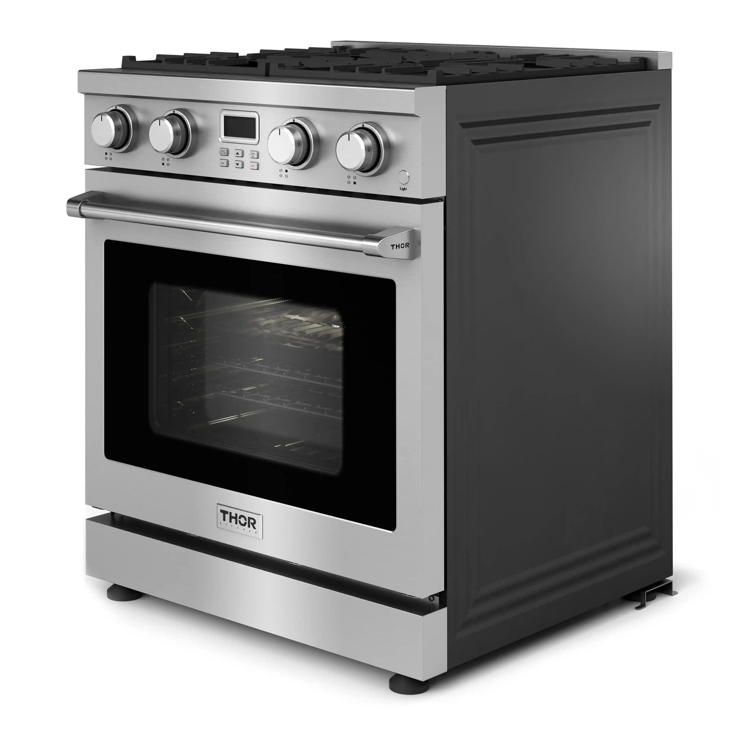 Thor Kitchen 30-Inch Propane Gas Range with 4.8 Cu. Ft. Convection Oven in Stainless Steel  - ARG30LP