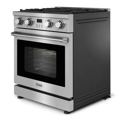 Thor Kitchen 30-Inch Propane Gas Range with 4.8 Cu. Ft. Convection Oven in Stainless Steel  - ARG30LP