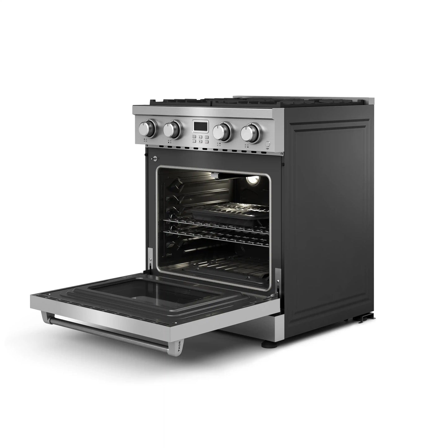 Thor Kitchen 30-Inch Propane Gas Range with 4.8 Cu. Ft. Convection Oven in Stainless Steel  - ARG30LP
