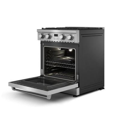 Thor Kitchen 30-Inch Propane Gas Range with 4.8 Cu. Ft. Convection Oven in Stainless Steel  - ARG30LP