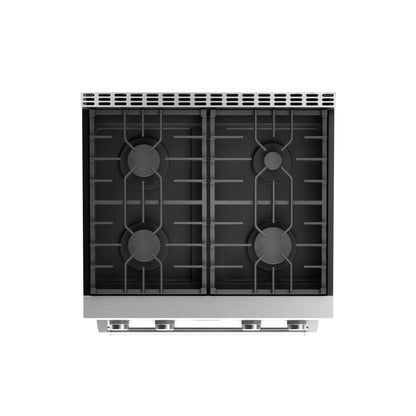 Thor Kitchen 30-Inch Propane Gas Range with 4.8 Cu. Ft. Convection Oven in Stainless Steel  - ARG30LP
