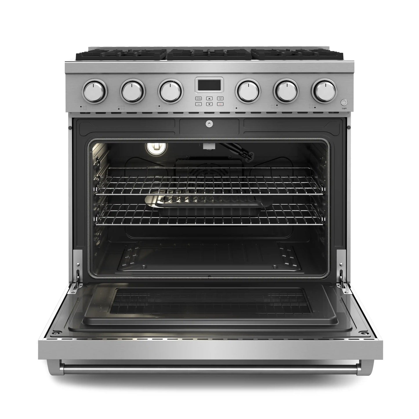 Thor Kitchen 36-Inch Propane Gas Range with 6 Burners, 6.0 Cu. Ft. Convection Oven in Stainless Steel  - ARG36LP