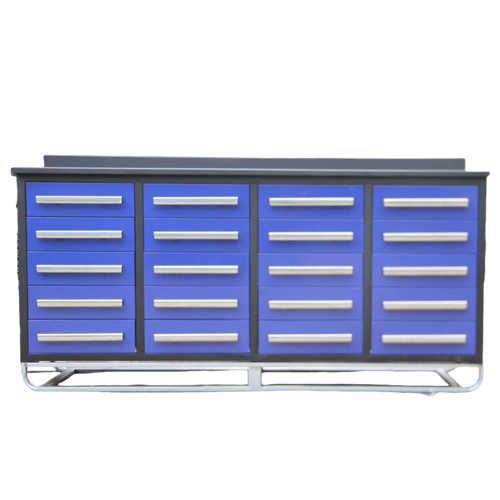 Chery Industrial [AS-IS] 7' Garage Storage Cabinets with 20 Drawers - D_WW000207