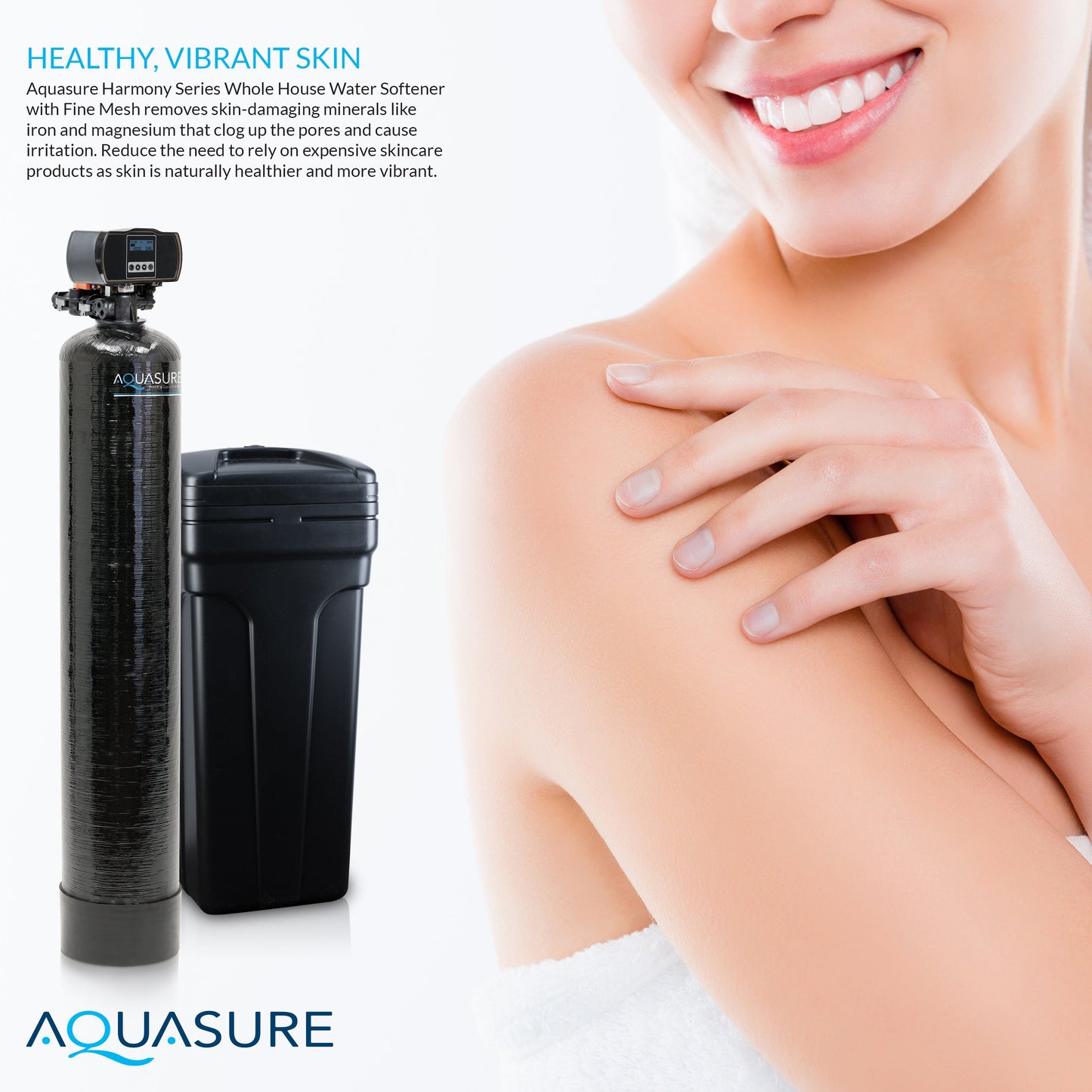 Aquasure Elite | 1,500,000 Gallons Whole House Water Filter Treatment Bundle with 72,000 Grains Fine Mesh Resin Softener, 75 GPD Reverse Osmosis System - AS-SE2000FM