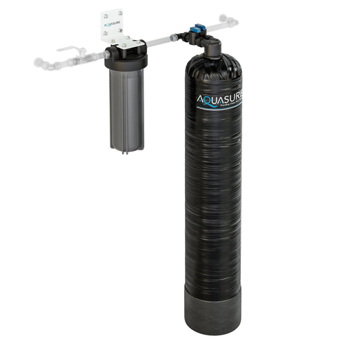 Aquasure | 15 GPM Whole House Salt-Free Water Conditioning/Softening System with Triple Purpose Pre-Filter - AS-SF15G
