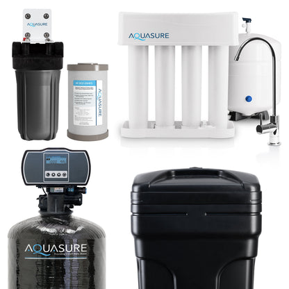 Aquasure Pro Series 64K: Ultimate Whole House Water Solution - 75 GPD Reverse Osmosis (RO) System - AS-WHF64D