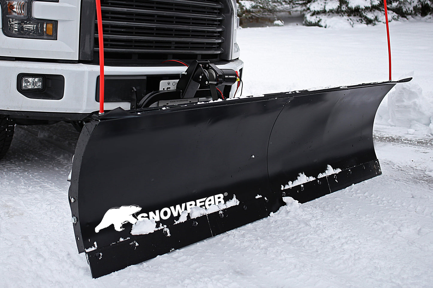 SnowBear AVAL8422 84" x 22" Universal SUV/Truck Mount T-Frame Snow Plow Kit with Winch and Wireless Remote New  - AVAL8422