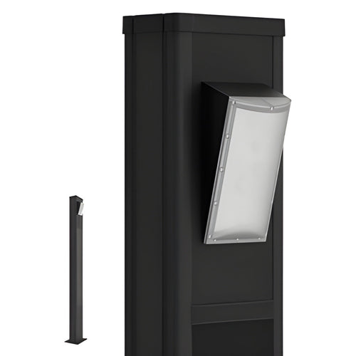 AVS Energy Solar Urban Light 20 Watt 3000 Lumens 5000K Black Housing Pathway Lighting Landscape Light Solar Resistant Bollard Light - AVS-TOTEM-20W