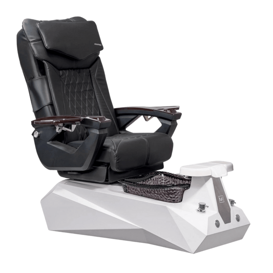 Mayakoba SERENITY Shiatsulogic LX Pedicure Chair - AYC-SPA-SERENITY-LX-852WHTBLK-18VBLK
