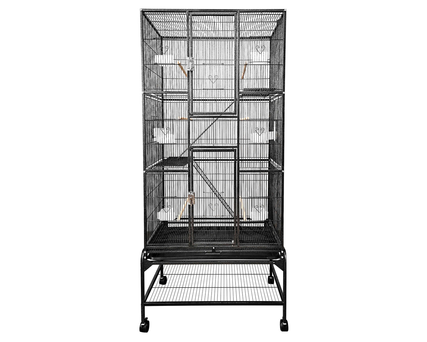 LeMond A&E 32"x18" Multi Level Flight Cage - CA3218 Black