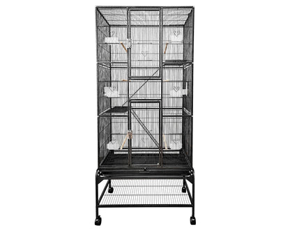 LeMond A&E 32"x18" Multi Level Flight Cage - CA3218 Black