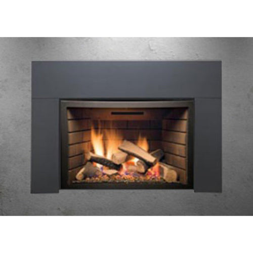 Sierra Flame  Direct Vent Insert with Black Porcelain Panels -  ABBOT-30PG-DELUXE-LP