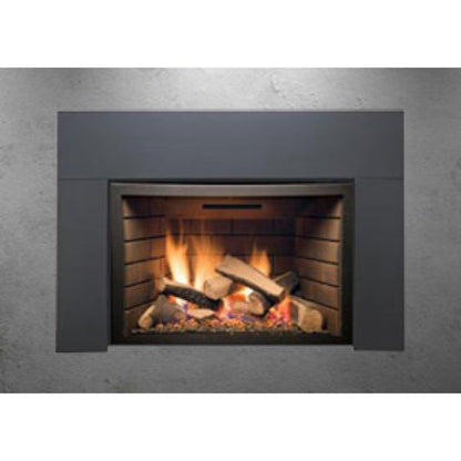 Sierra Flame  Direct Vent Insert with Black Porcelain Panels -  ABBOT-30PG-DELUXE-LP