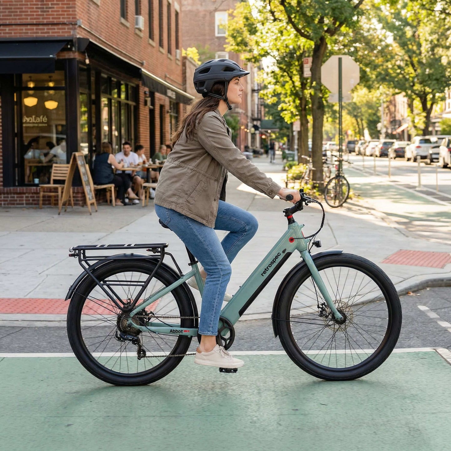 Retrospec Abbot Rev 2 Commuter Electric Bike - Step Through - 6730