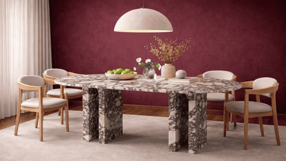 Lovecup  - Violet Marble Dining Table - MENHUNYEMEKMASASI