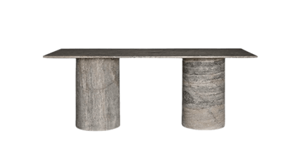 Sutunba Silver Travertine Marble Dining Table