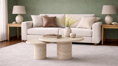 Lovecup  Arene Marble Coffee Table - ARENEORTASEHPA-2