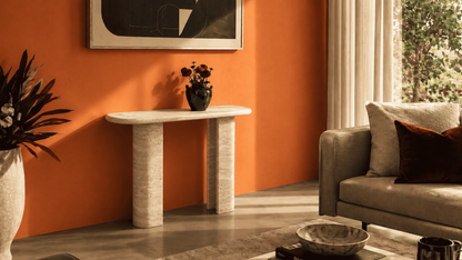 Lovecup  Hosky - Travertine Console Table - HOSKYDRESUAR