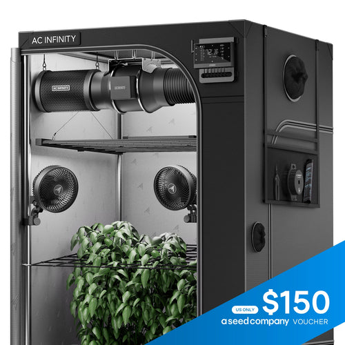 AI Grow Tent System PRO 5x5, Upgraded Lighting and Air Filtration, 6-Plant Kit