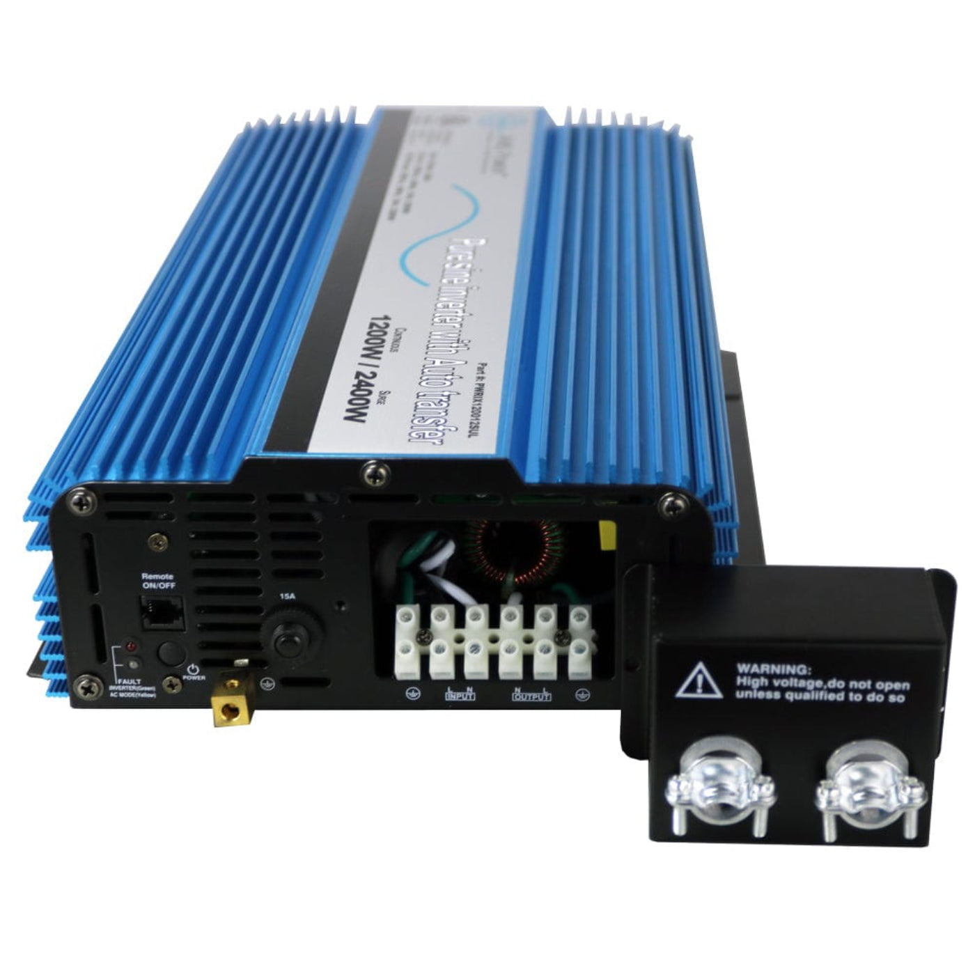 Aims Power 1200W Pure Sine with Transfer Switch - Hardwire UL Listed - PWRIX120012SUL