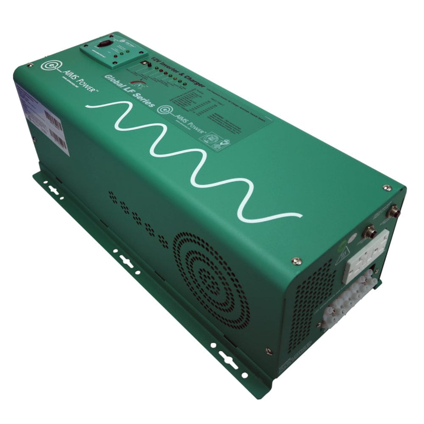 Aims Power 2500 Watt 12V Pure Sine Inverter Charger - PICOGLF25W12V120AL