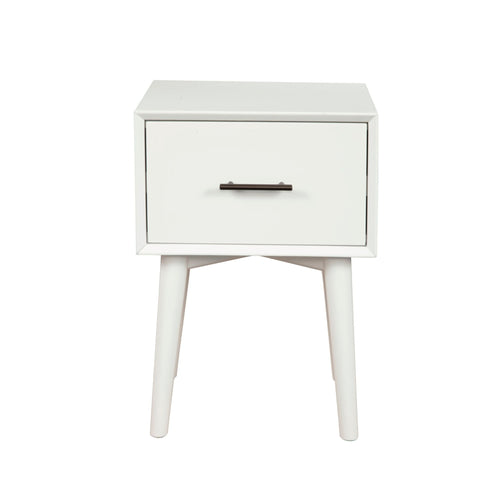 Alpine Flynn End Table, White - 966-W-62