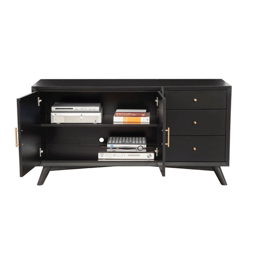 Alpine Flynn Sideboard, Black - 966BLK-64