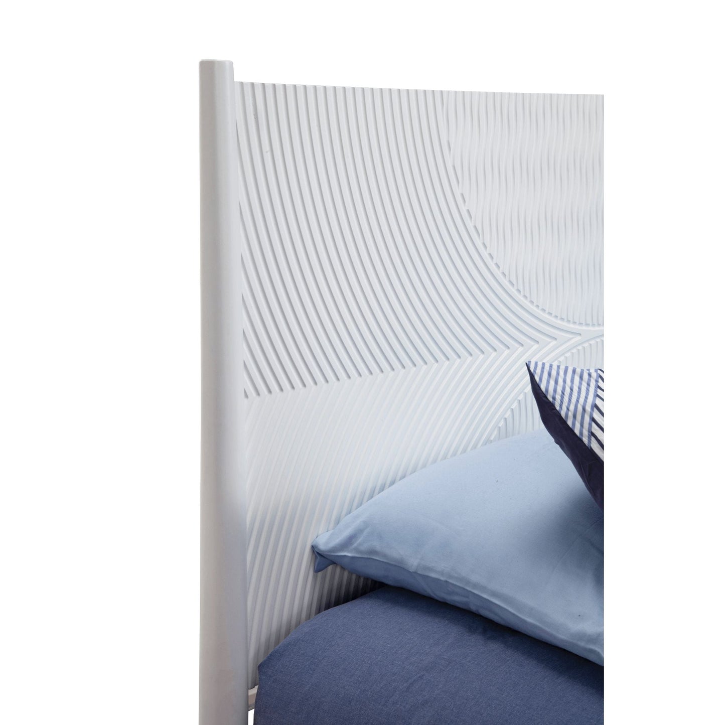 Alpine Tranquility Standard King Panel Bed, White - 1867-07EK