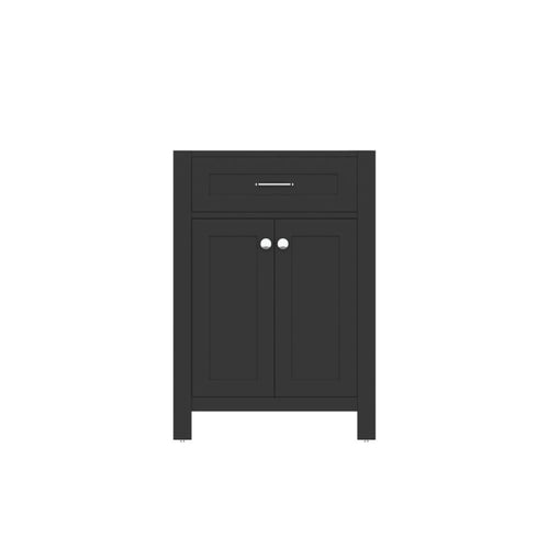 Alya Bath Norwalk 24" Single Espresso Freestanding Bathroom Vanity With Brushed Nickel Edge Handles - HE-101-24-E