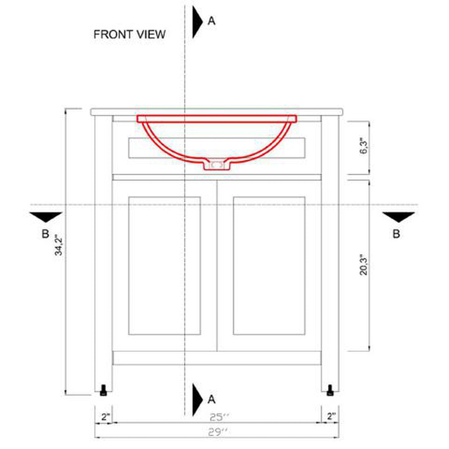 Alya Bath Norwalk 30" Single Blue Freestanding  Bathroom Vanity With Carrara Marble Top, Ceramic Sink and Wall Mounted Mirror - HE-101-30-B-CWMT + HE-101/102-30-B-M